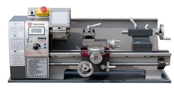 WM210Vの低価格セリウムの証明書の小型金属の旋盤機械が付いている横の機械金属の機械類の旋盤